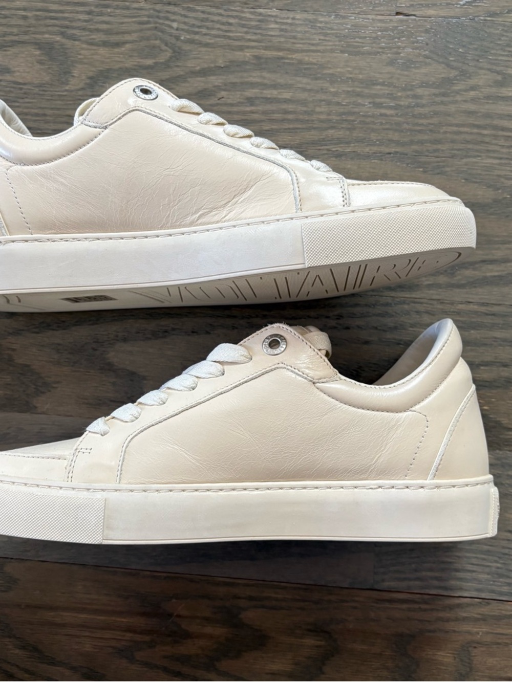 NWT ZADIG & VOLTAIRE 100% cow leather low-top fly on sneakers - Picture 9 of 14